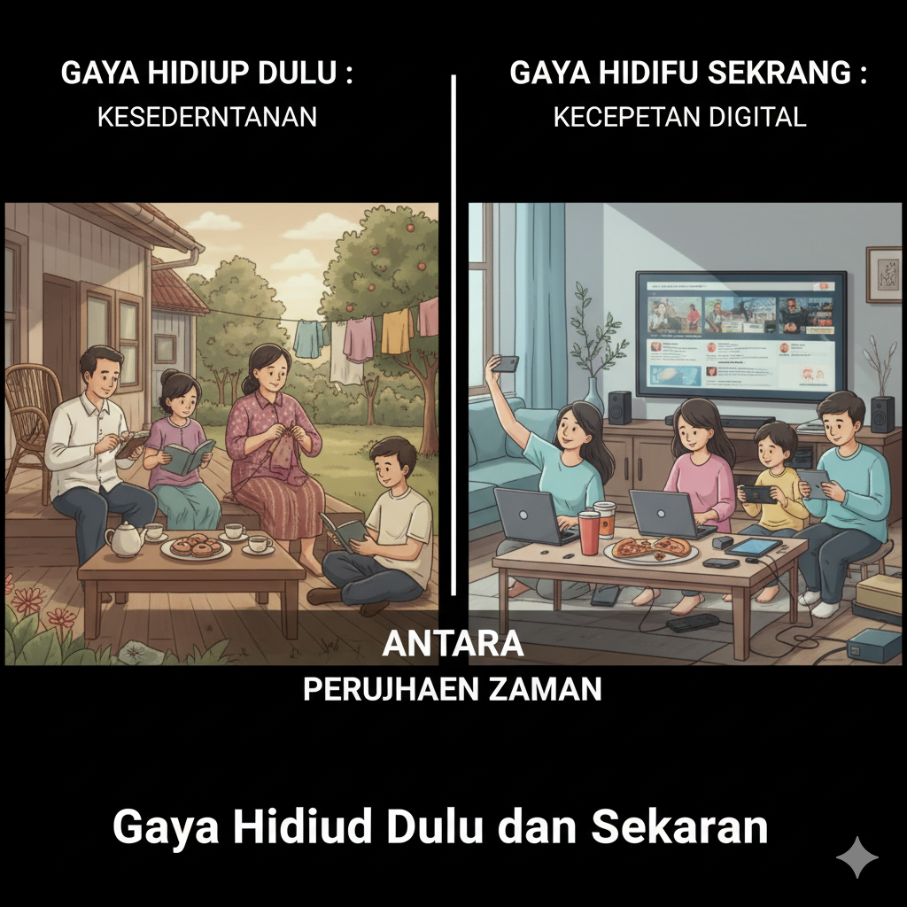 Gaya Hidup Dulu dan Sekarang: Antara Kesederhanaan dan Kecepatan Digital